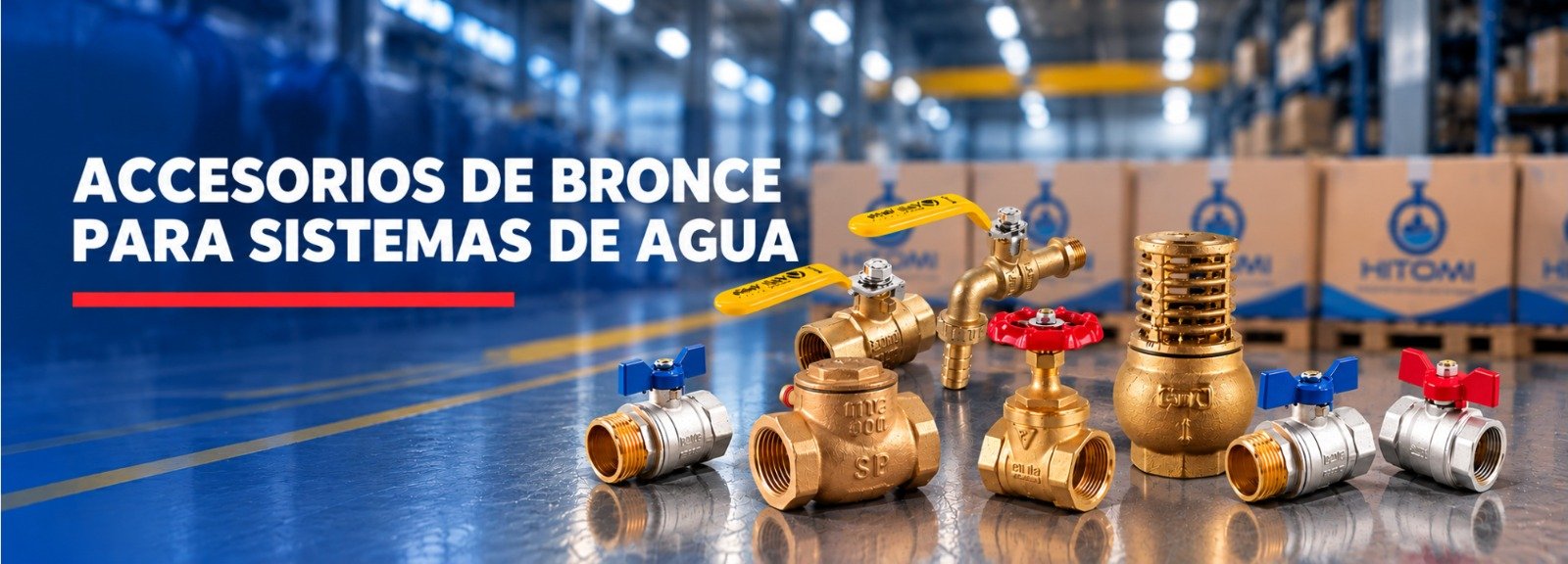 Accesorios de bronce para sistemas de agua