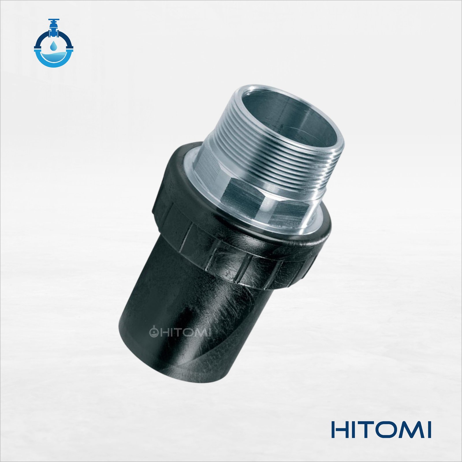 Adaptador de transición HDPE metal rosca macho